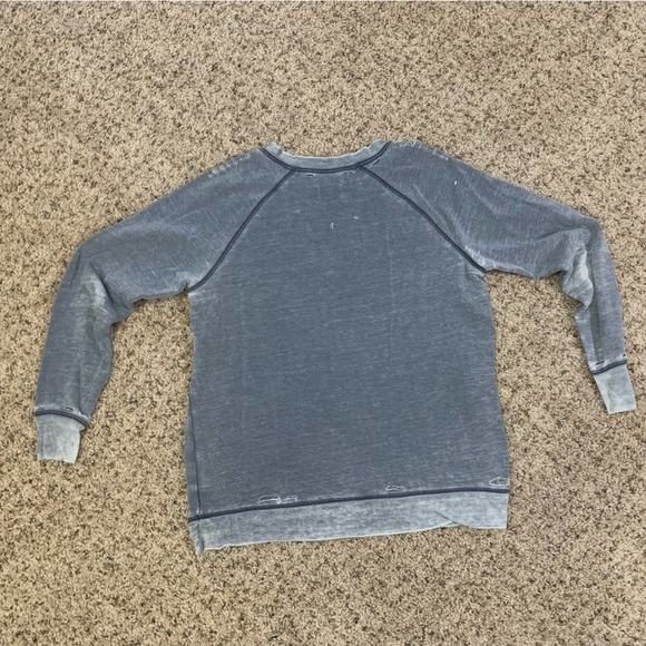 UO Distressed Crewneck Sweatshirt - Picture 3 of 6